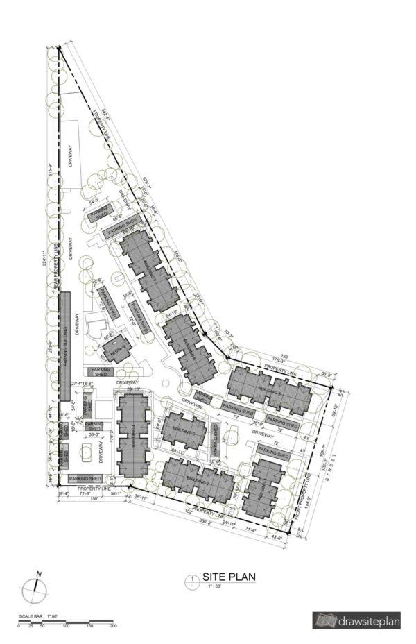 commercial lot site plan